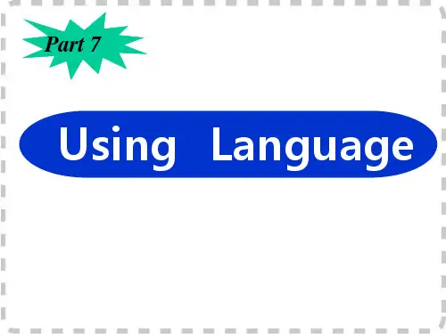 人教版必修四 unit4 body language  知识点