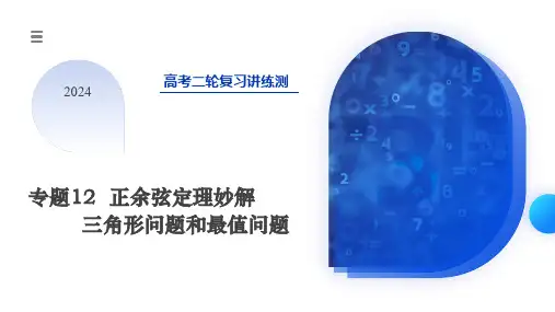 专题12 正余弦定理妙解三角形问题和最值问题(11大核心考点)-2024年高考数学二轮复习讲练测