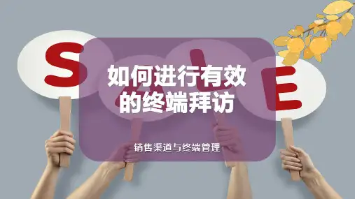 如何进行有效的终端拜访