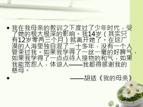 我的母亲老舍