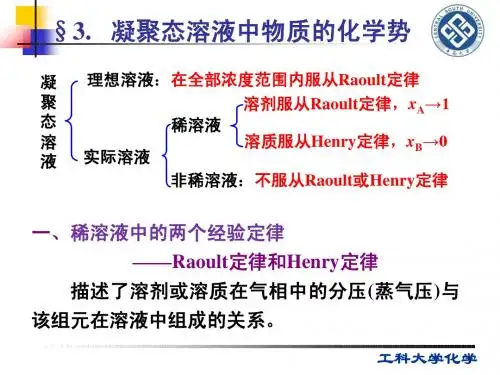 工科大学化学 物理化学第五章-溶液热力学(2)