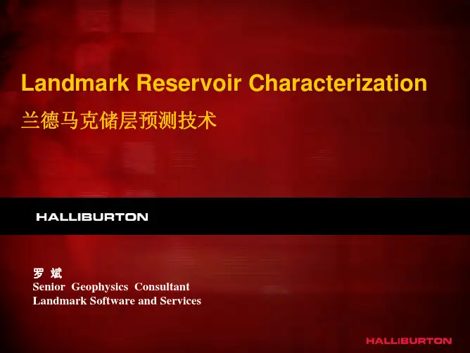 Landmark_储层预测技术
