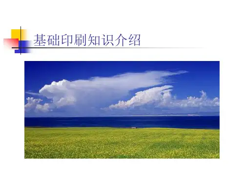 基础印刷知识