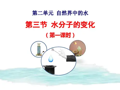 水分子的变化(公开课参评课件)