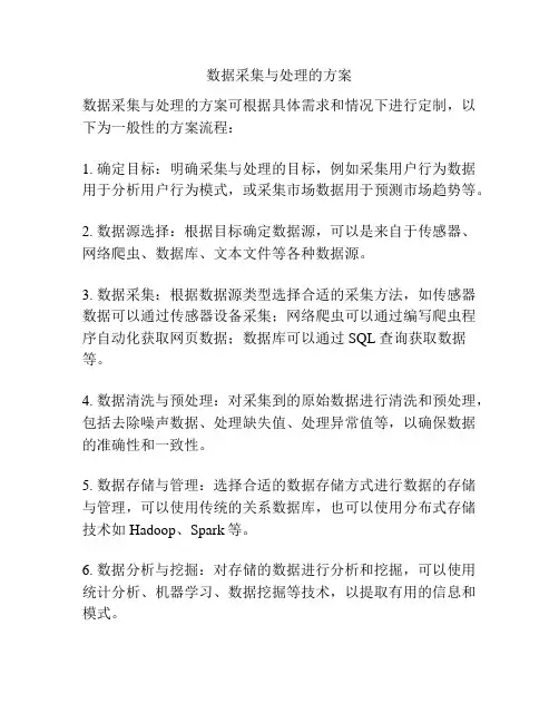 数据采集与处理的方案