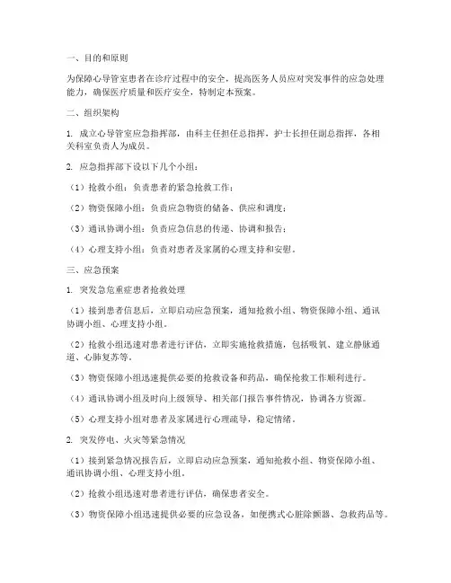 心导管室应急预案