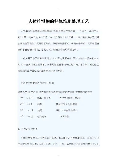 好氧堆肥的工艺设计