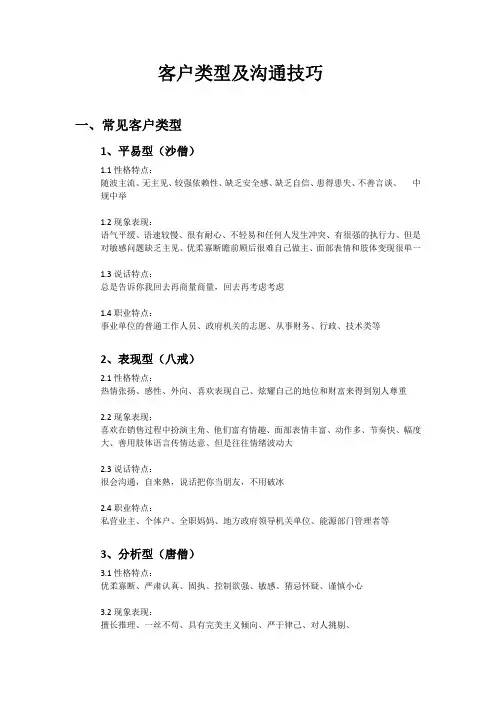 11 客户类型分析及沟通技巧