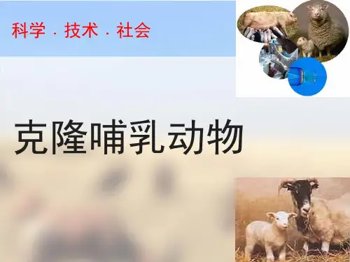 人教版七年级上册生物《科学技术社会 克隆哺乳动物》(一等奖课件)