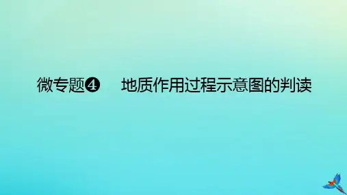 高考地理二轮专题复习微专题4地质作用过程示意图的判读课件