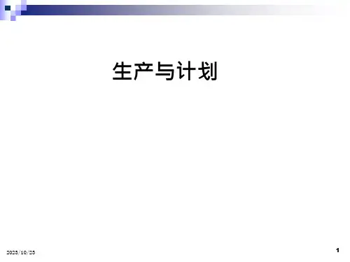 SAP化工企业生产与计划模板课件