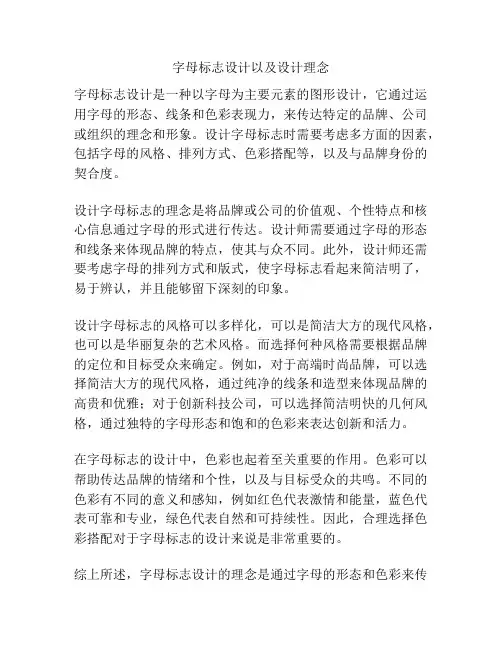 字母标志设计以及设计理念
