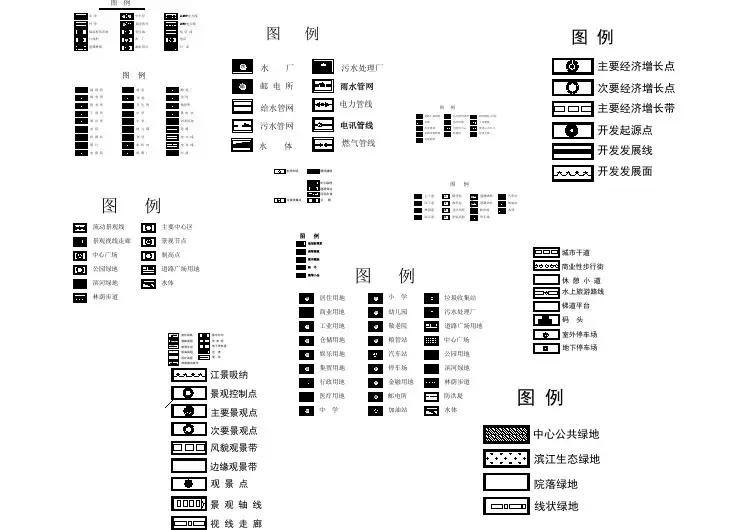 经典建筑设计常用cad图例图标集合（甲级院设计，种类齐全）