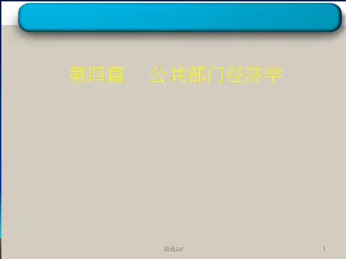 《篇公共部门经济学》PPT课件