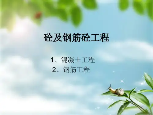 四 、砼及钢筋砼工程