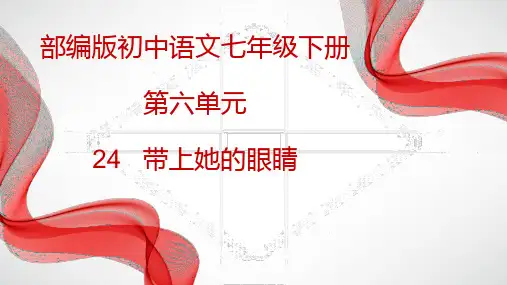 《带上她的眼睛》ppt课件