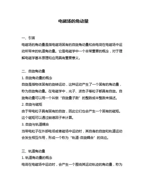 电磁场的角动量