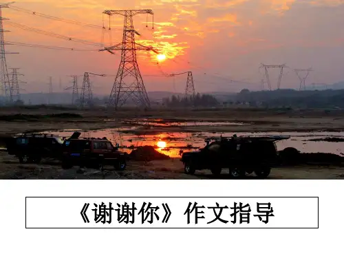 最新《谢谢你》作文指导ppt课件