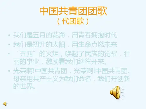 入团宣誓仪式ppt