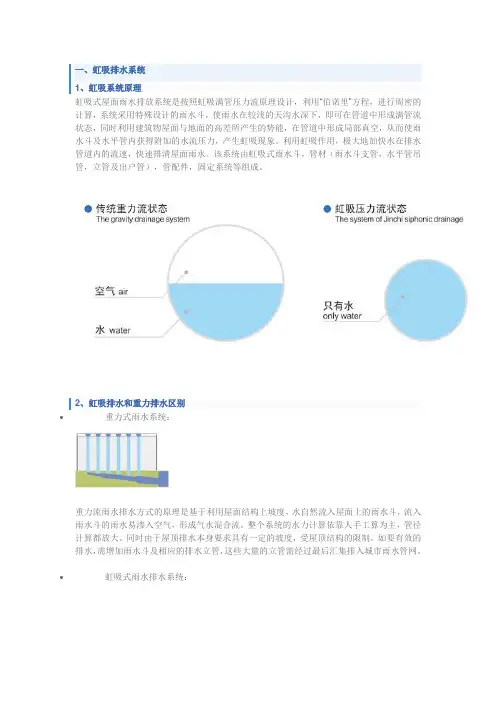 关于虹吸排水及雨水系统