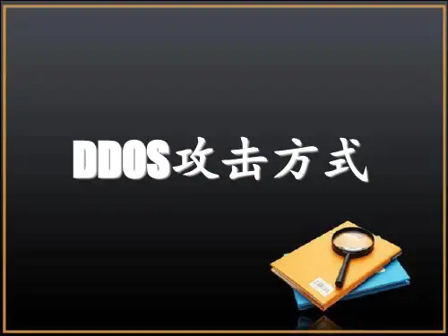 DDOS攻击方式和原理 ppt课件