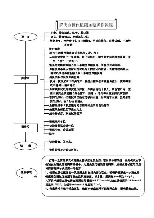 罗氏血糖仪操作流程
