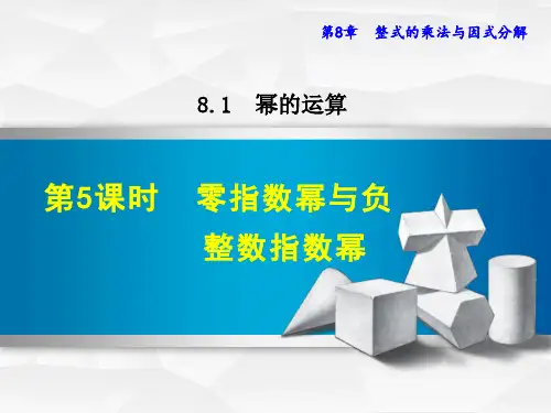 零指数幂与负整数指数幂