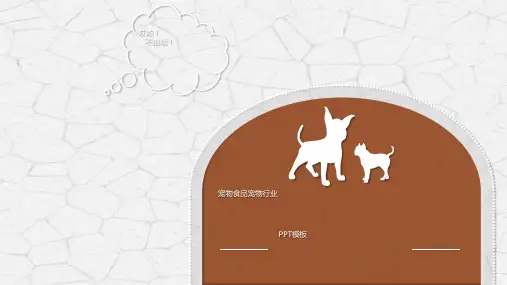 简笔画可爱卡通宠物行业PPT模板呆萌猫咪狗萌宠物店动物医生课件 (72)