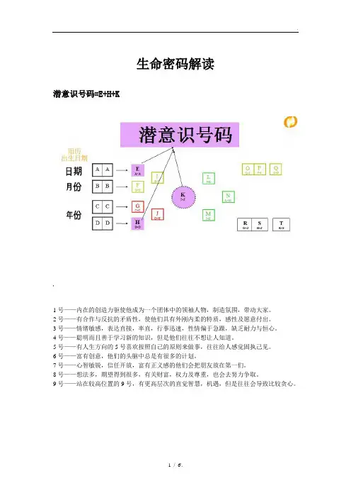 生命密码解读