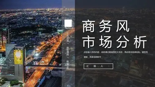 商务产品营销公司产品介绍市场分析项目推广PPT模板课件