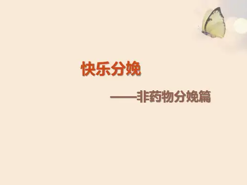 《导乐镇痛分娩》PPT课件【22页】