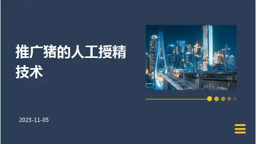 推广猪的人工授精技术
