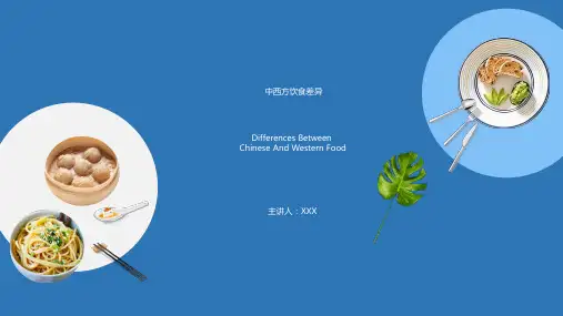 中西方文化差异学习课件 PPT模板 成品餐饮食英语言礼仪节日 班会 (4)