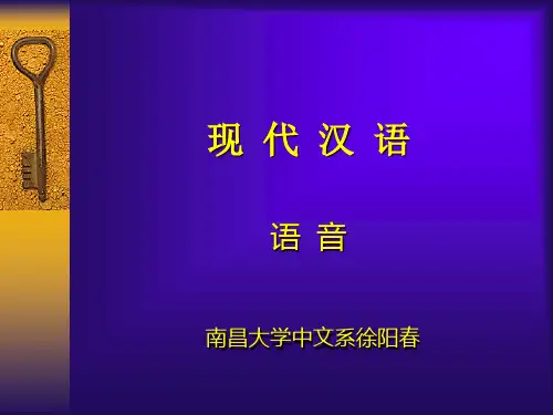 现代汉语语音南昌大学中文系徐阳春(精)
