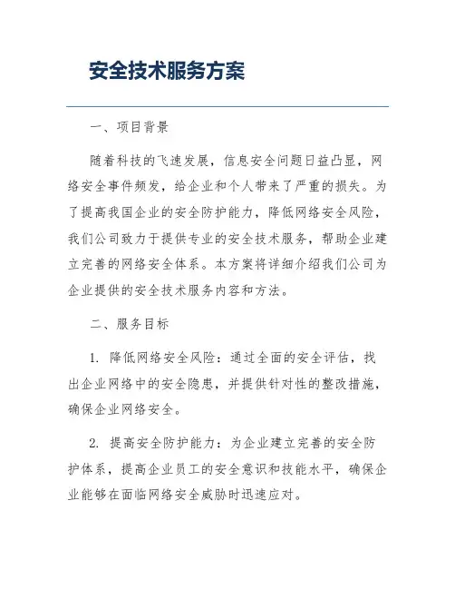 安全技术服务方案