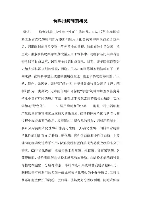 饲料用酶制剂概况.doc