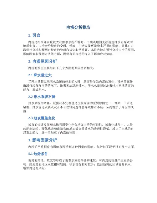 内涝分析报告