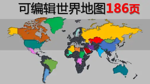世界地图可视化PPT图表 (2)