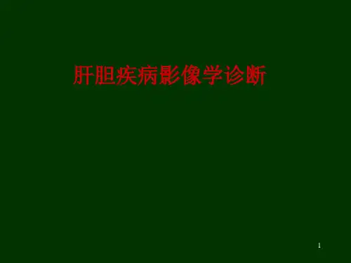 肝胆影像学诊断PPT课件