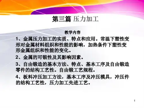 第三篇 压力加工