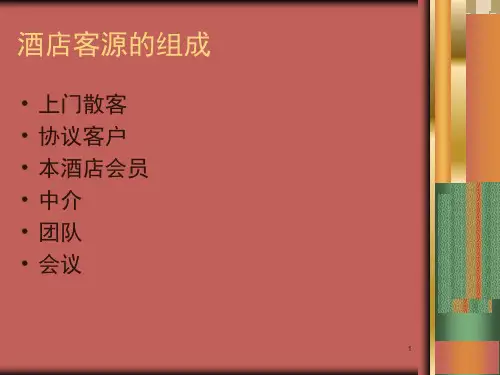 酒店前台销售技巧培训课堂PPT