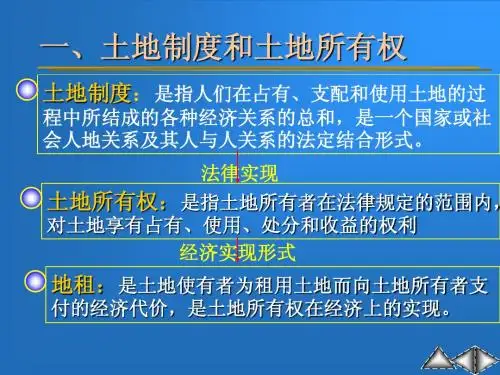 土政治经济学地所有权