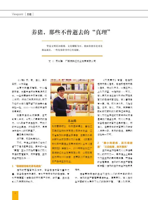养猪,那些不曾逝去的“真理”