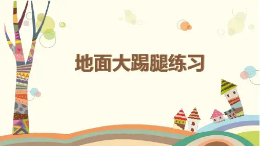 少儿舞蹈编排基础 地面大踢腿练习