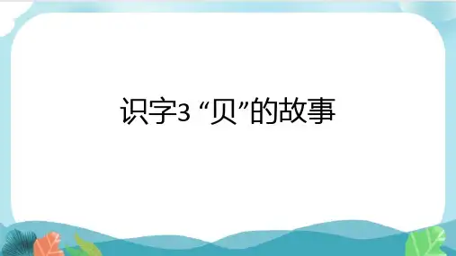 3 “贝”的故事 课件(共28张PPT).ppt