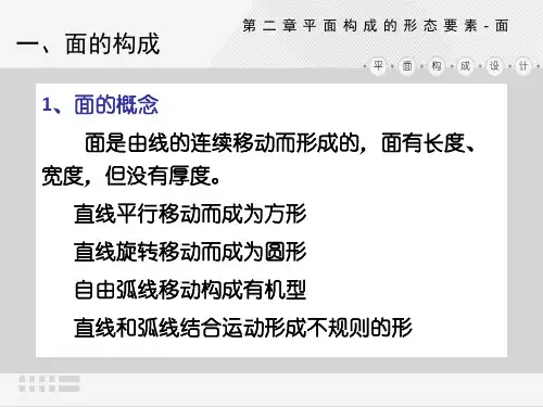 2：平面构成中的形态要素-面