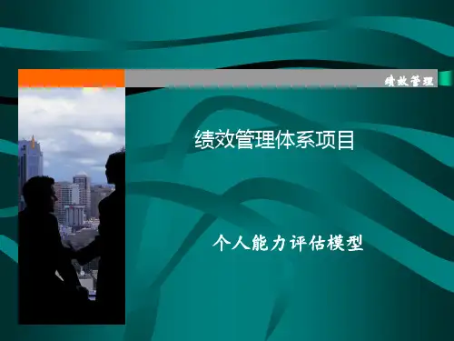人力资源个人能力评估模型.ppt