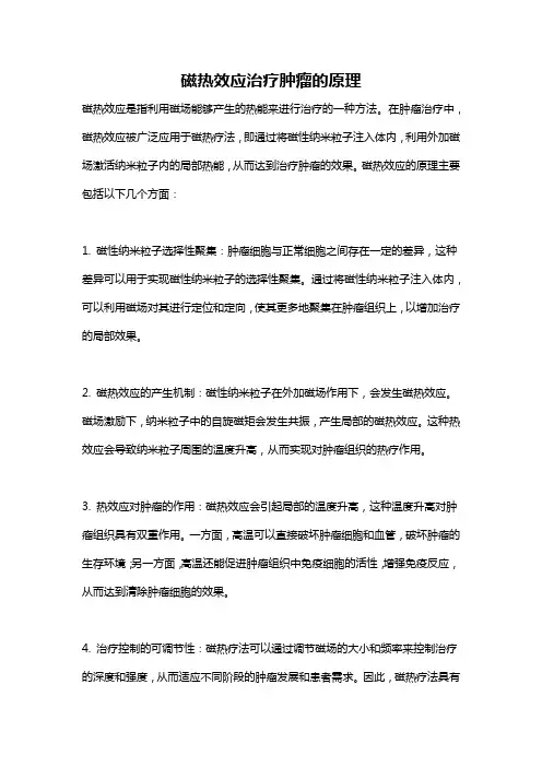 磁热效应治疗肿瘤的原理
