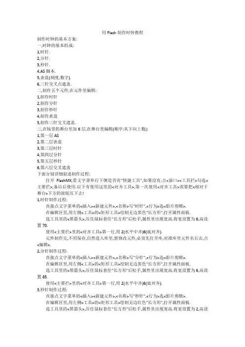 用Flash制作时钟教程