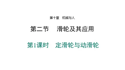 10-2滑轮及其应用(第1课时定滑轮与动滑轮习题课)课件  2022-2023学年沪科版八年级全一册
